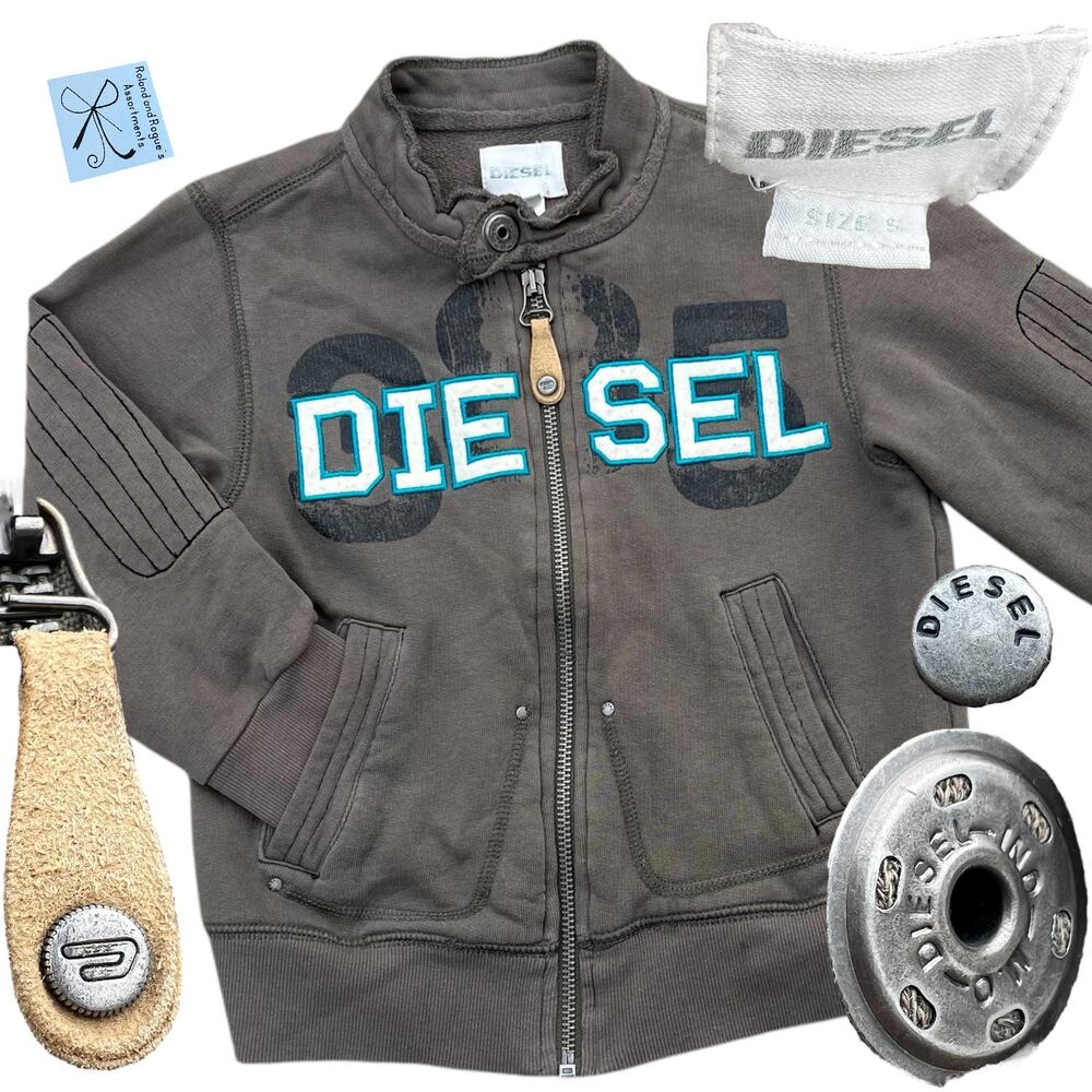 Diesel Full zip-up Sweatshirt Jacket Kids Sz 5